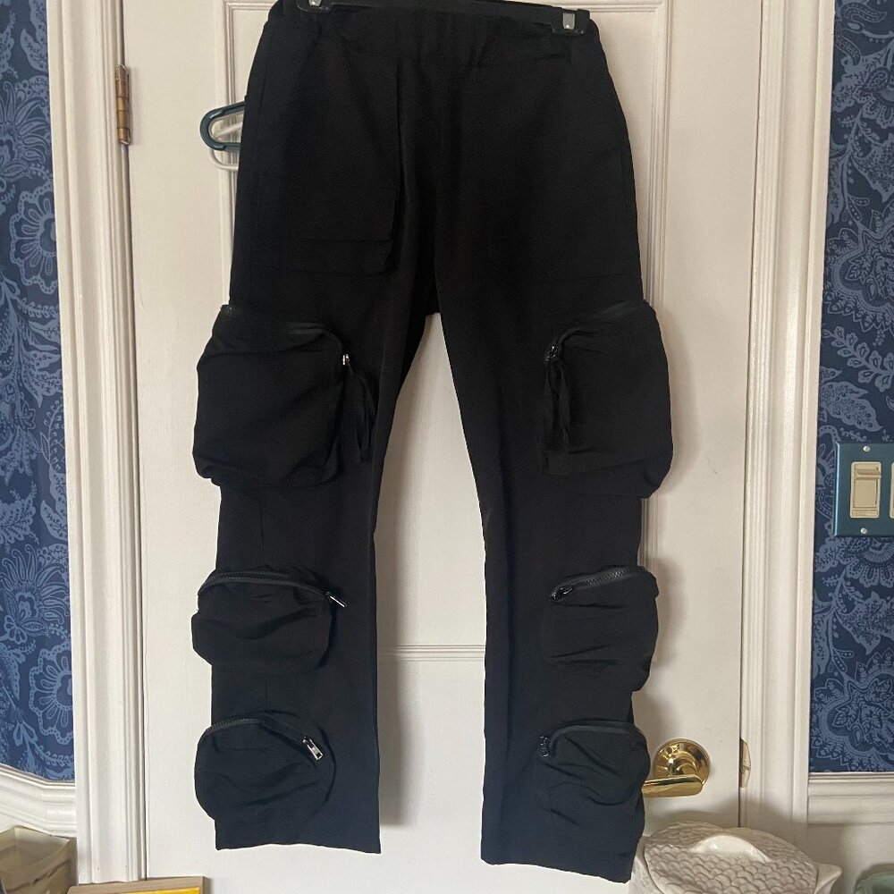 WhoIsJacov Black Cargo Pants - Small